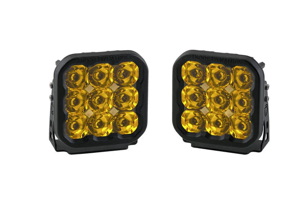 Standard Lights - Dynamic Diode (in bumper driving lights & fog lights package): SS3 LED Pod Lights (4) White + SS5 Pro LED Pod Lights (2) White
